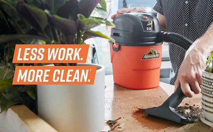 Portable Wet Dry Vacuum Cleaner 1.5 Gallon 2 Peak HP Shop Vac with Blower Function for Entryways, Bedrooms and Living Spaces