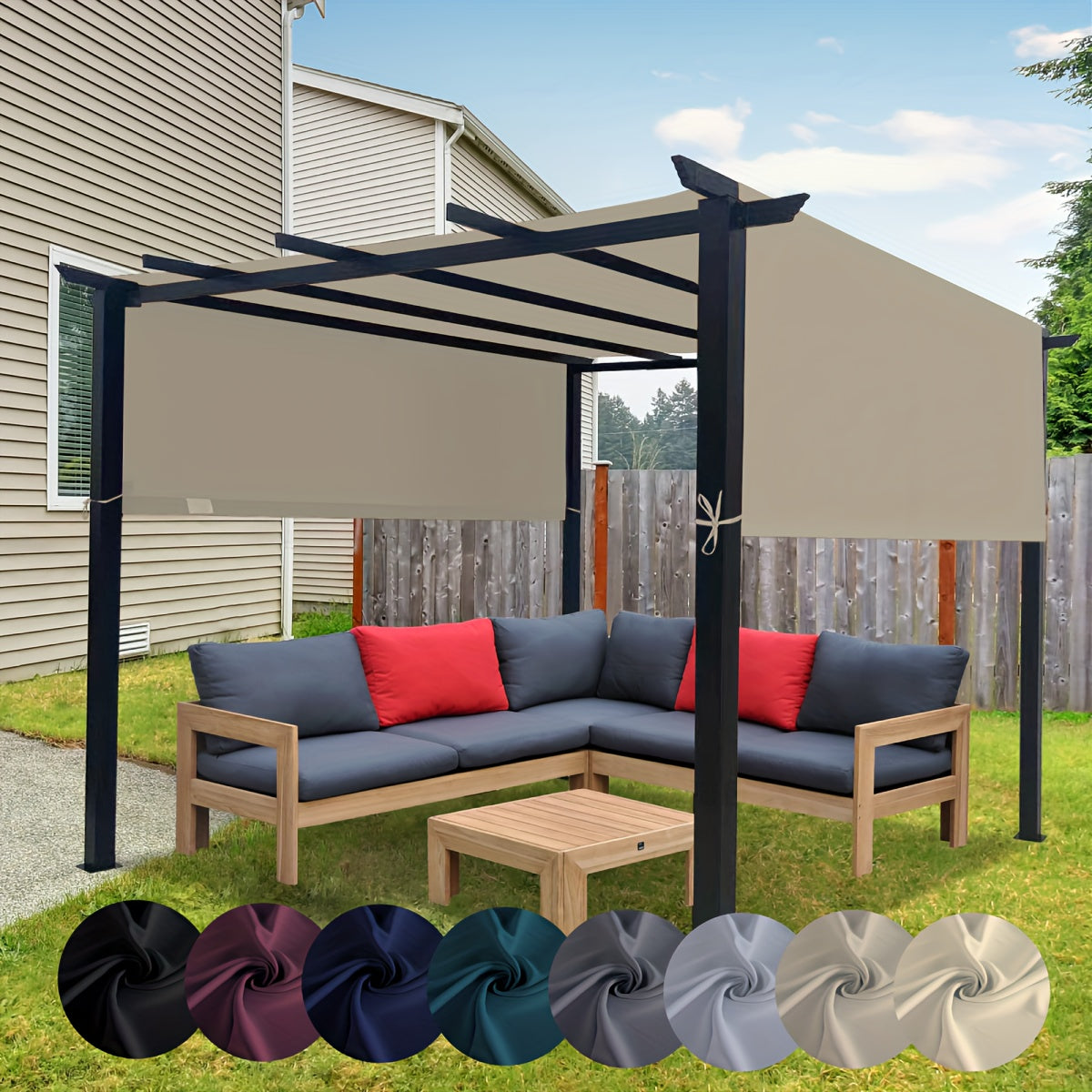 Pergola Replacement Canopy Panel UV Sun Protection | Patio Shade Cover