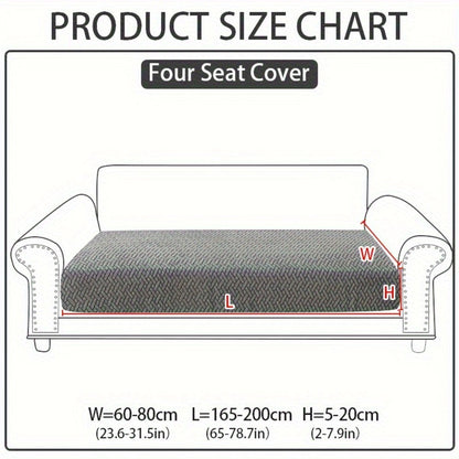 Sofa Cover Sectional Panel Options for Single to 4 Seats, Chaise, Armrest Pair or Backrest in Five Colors