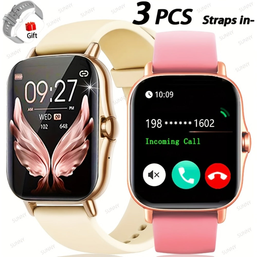 Smartwatch 1.83 Inch Full Touch with Bonus Strap, Calling, Pedometer and Exercise Modes in Two Colors