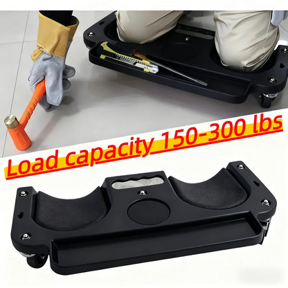 Rolling Knee Pad with Wheels & Built-In Tool Tray – Cushioned Kneeling Platform for Mechanics, Carpenters & Flooring Work