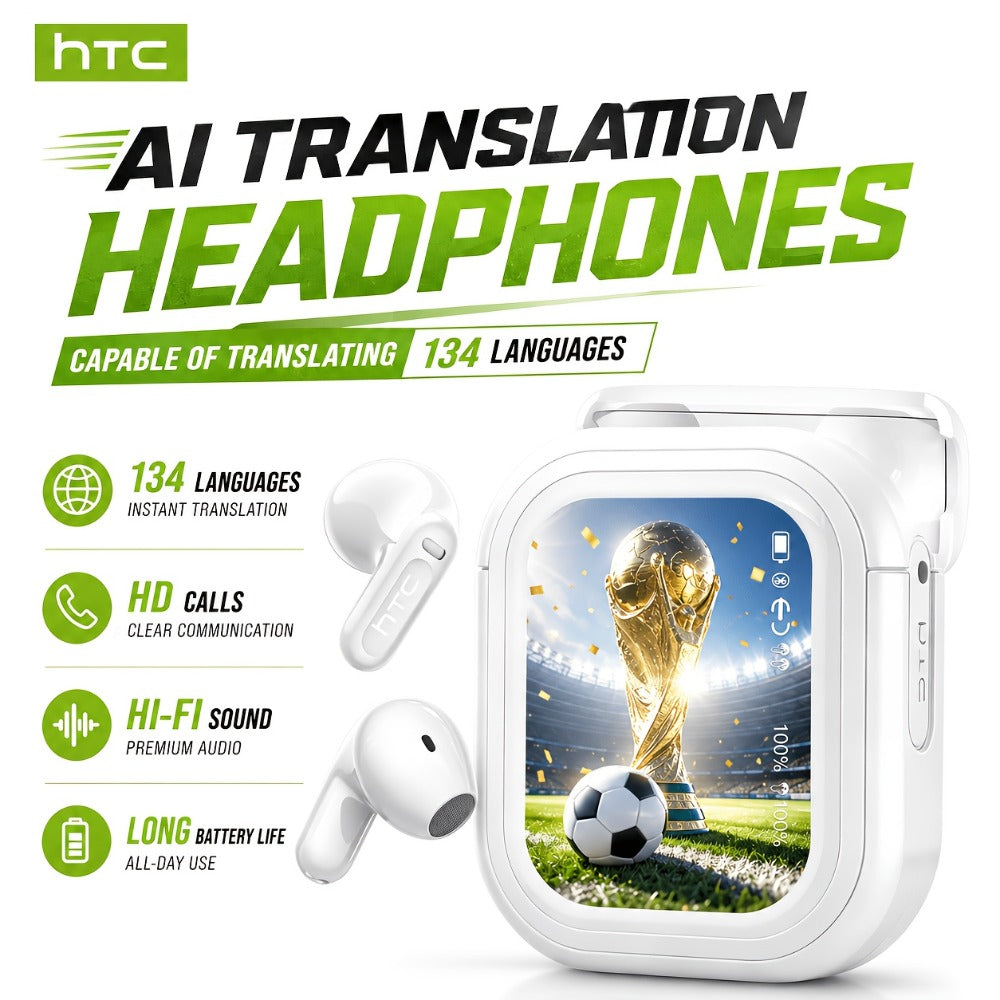 AI Translation Earphones Real-Time 134 Languages TWS Wireless Bluetooth Earbuds HTC NE20 HD for an Everyday Personal Care Routine