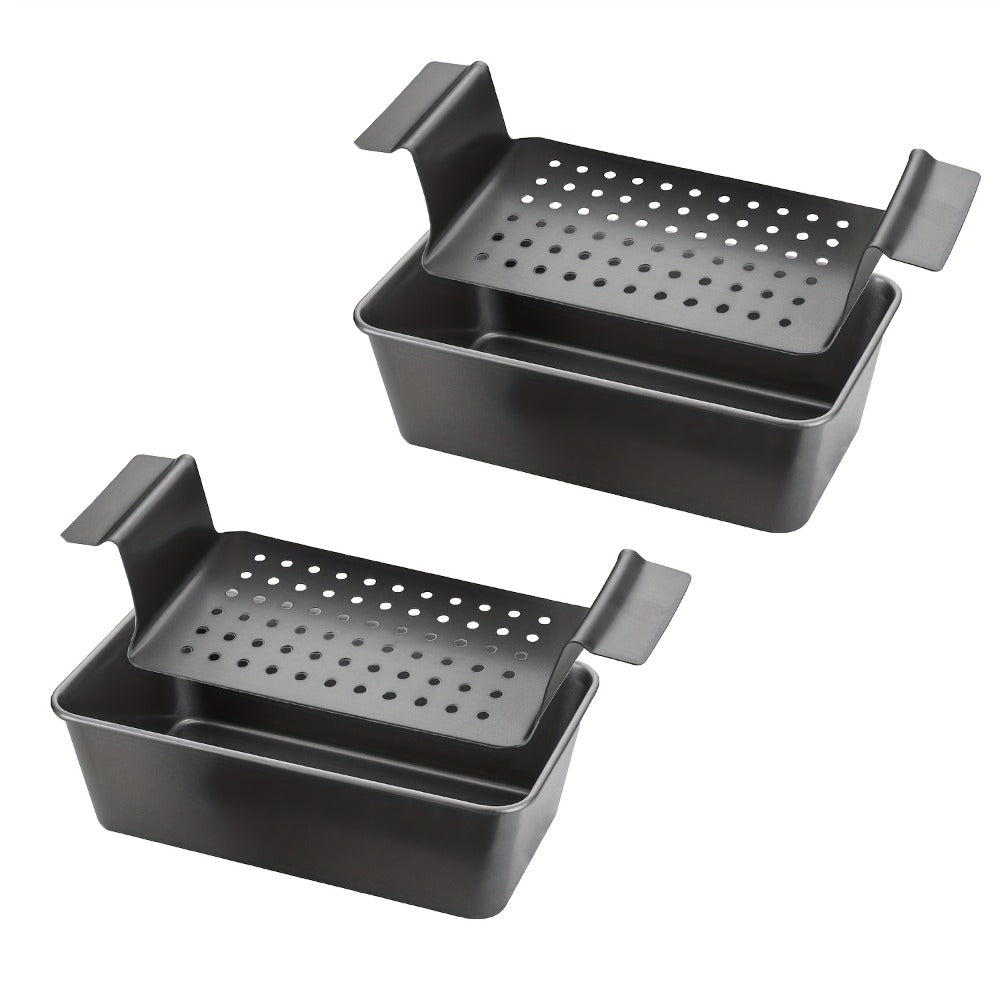 Loaf Pan Set of 4 Nonstick Carbon Steel Meatloaf Pan with Drain Tray 9x5 Inch Bread Baking for Home Cooking, Dining and Outdoor Meals