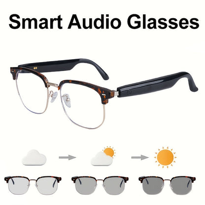 Anti-Blue Light Smart Audio Glasses Bluetooth 5.3 HiFi Open-Ear Wireless Calls Music Anti-UV Lens for an Everyday Personal Care Routine