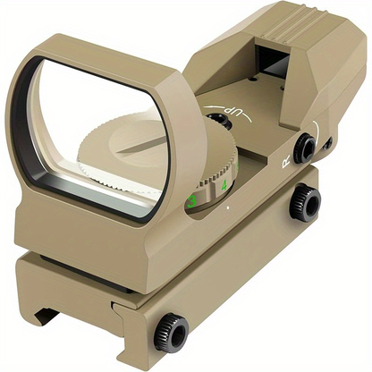 Red Green Dot Sight 33mm with 4 Reticle Modes – Dual Illuminated Rifle Scope, 1x Magnification, 1 MOA Adjustment