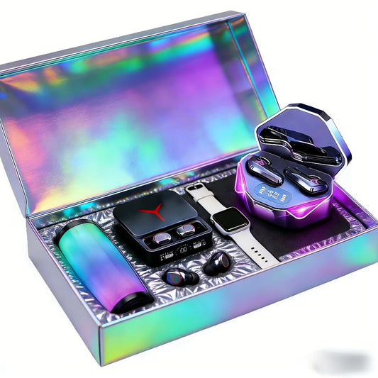 Gaming Headset Bundle Set Glowing LED Headphones Bluetooth Speaker Wireless Earbuds Surround for an Everyday Personal Care Routine