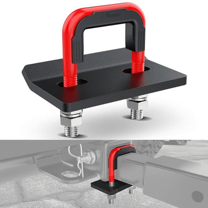 Trailer Hitch Tightener Anti Rattle Stabilizer 2 Inch Heavy Duty Steel U-Bolt with Rubber Cover Hitch Mount Wobble Eliminator for 2"