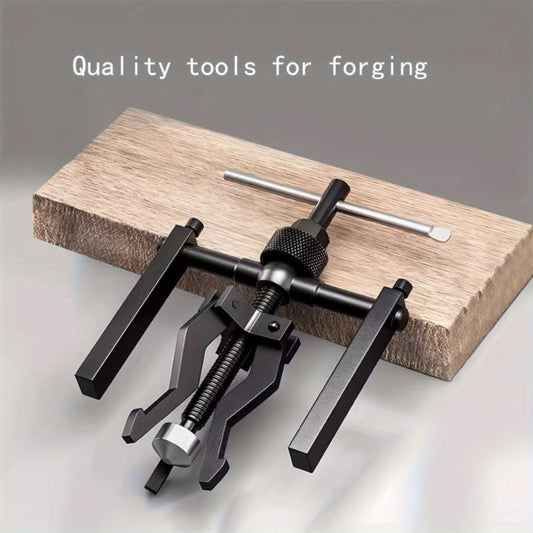 3-Jaw Gear Puller and Bearing Puller Set 2pcs Reversible Inner Outer Forged Steel Heat Treated Jaws for Wheel Bearing Flywheel Pump Bushing