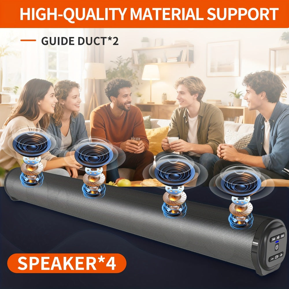4D Surround Sound Subwoofer Speaker, Wireless & Wired, USB Plug & Play, Party Speaker for Laptop