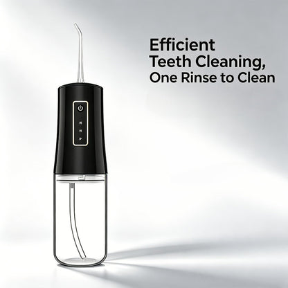 Water Flosser Portable Oral Irrigator with Three Modes, 360-Degree Rotating Nozzle, Four Tips and Three Package Options