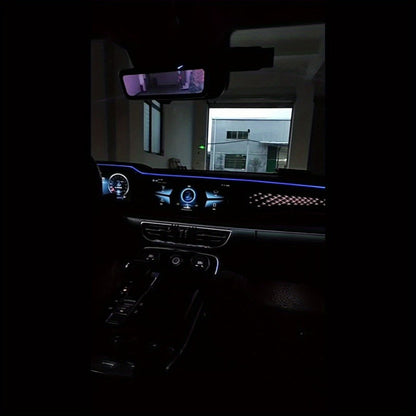 Car Interior Fiber-Style Ambient Light Kit with 5-in-1 Remote or 196.85-Inch App-Control Checkout Options