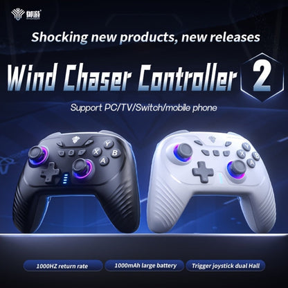 2.4G Wireless PC Game Controller in Five Colors with Hall-Effect Sticks, RGB Lighting and USB Receiver
