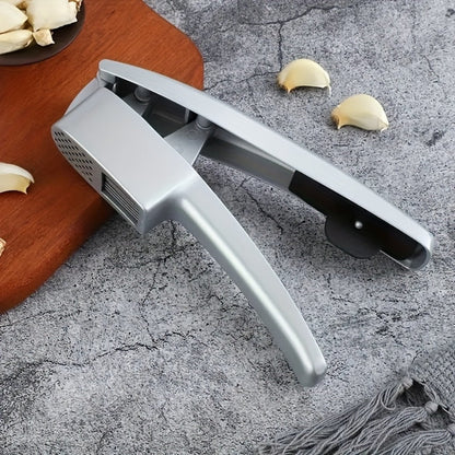 Garlic Press 2-in-1 Garlic Mincer and Slicer Stainless Steel Manual Garlic Crusher Presser for Fine Mince Puree Kitchen Tool for Home