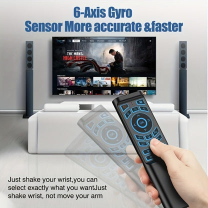Mini Wireless Keyboard Remote Control Tri-Mode – Bluetooth & 2.4G Dual Channel, 7-Color Backlight