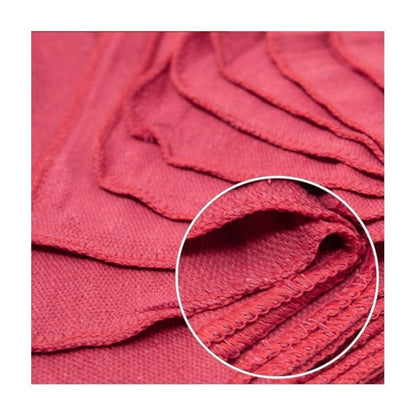 Cotton Shop Rags 12x14 Inch Absorbent Lint-Free Cleaning Towels Multipurpose Shop Towels for Automobile Garage Industry Home Red White Navy