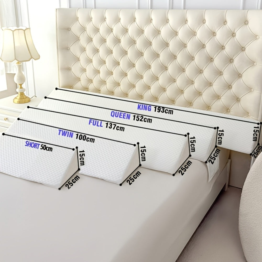 Bed Wedge Pillow Headboard Gap Filler Mattress Wedge Fills 0-7 Inch Gap Between Headboard for Entryways, Bedrooms and Living Spaces