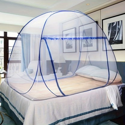 Mosquito Net for Bed Pop Up Bed Canopy 360° Protection Portable Foldable Yurt Mosquito Net for Garden, Yard and Pest Management