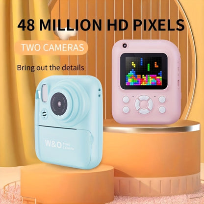 Kids Instant Print Camera 3-in-1 with MP3 & Games, 10x Zoom, 2.4" HD Screen, 32GB Card, Prints Photos in 1 Second