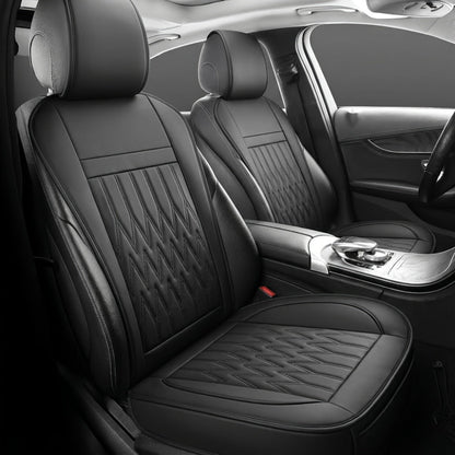 Car Seat Covers Front Pair with Full-Surround High-Back Design and Fifteen Color or Pattern Options
