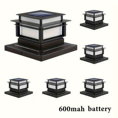 Solar Post Cap Lights for Fence Deck 6 Pack - Outdoor Bright LED for Garden Porch Patio Stair for an Everyday Personal Care Routine