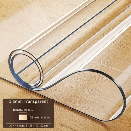 Tablecloth Clear PVC Protector in 1.5mm Thickness with 35 Rectangle and Square Size Options