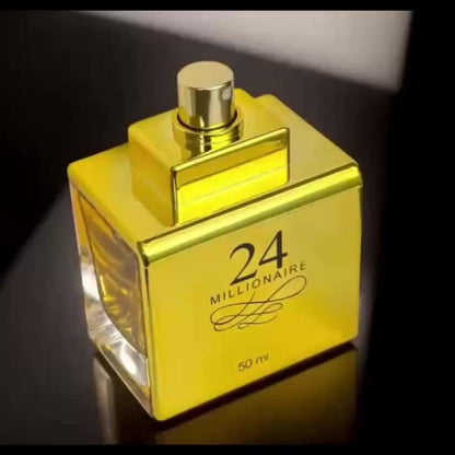 Perfume for Women in 24K-Labeled Gold-Tone Rectangular Bottle with Eau de Parfum Spray Gift Presentation