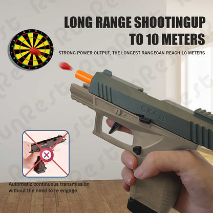 Bullet Toy Gun with Jumping Shell & 2 Magazines with the Listed Color, Size or Set Options for Everyday Use