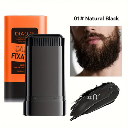 Portable Gray Root Cover Stick 2pcs, Disposable Hair Root Touch-Up with Plant-Based Squalane, Instant Gray Coverage