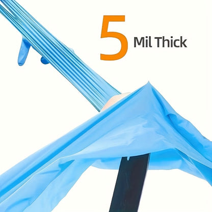 Anti-Slip Nitrile Gloves Bulk 200/500/1000pcs, Disposable Latex-Free Gloves for Aquarium Cleaning Pet Care Food Handling, S M L Sizes
