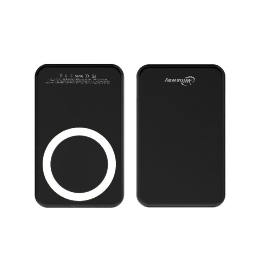 Power Bank Magnetic 5000mAh Mini with Wireless Charging, PD, QC3.0 and Eight Colors for Travel