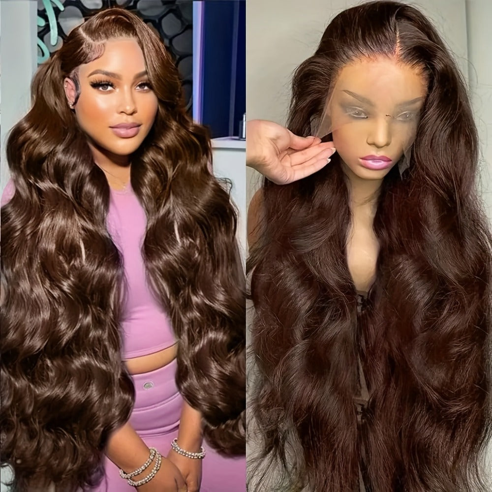 Synthetic Wig Glueless Lace Front Body Wave, in 26- and 34-Inch Options for Parties with Model-Specific Color, Length and Cap Options