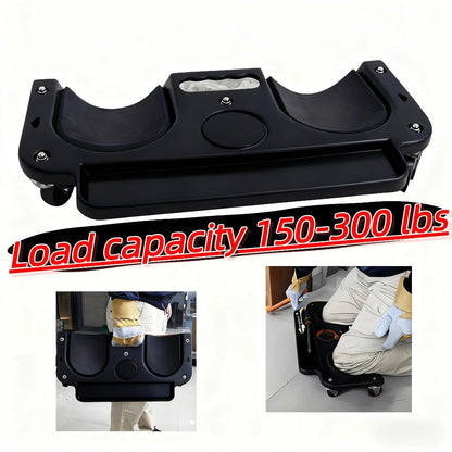 Rolling Knee Pad with Wheels & Built-In Tool Tray – Cushioned Kneeling Platform for Mechanics, Carpenters & Flooring Work
