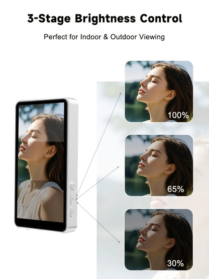 Magnetic Selfie Monitor Screen for Vlogging & Live Streaming, Rear-Facing Main Camera Display for iPhone & Android