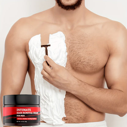 Hair Removal Cream for Men 50g Black Jar with One Two or Three Pack Options for Chest and Back Grooming