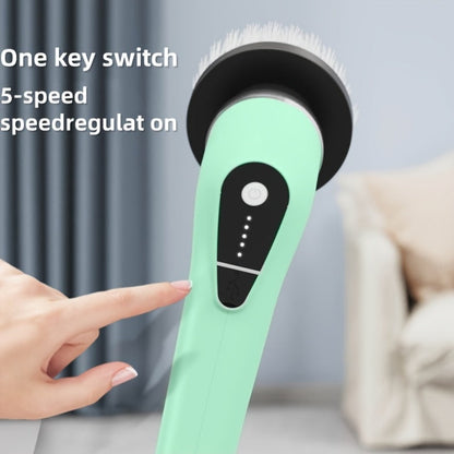 Electric Spin Scrubber with 9 Interchangeable Brush Heads 5 Speed Settings & 3 Extendable for Home Cooking, Dining and Outdoor Meals