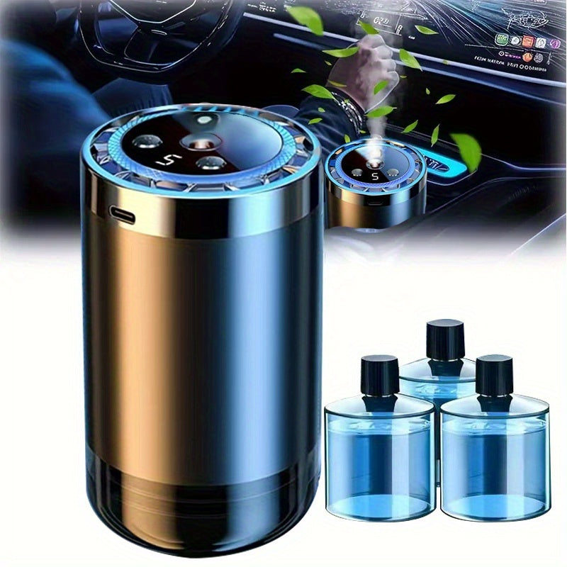 Car Diffuser Machine with 8.79oz Large Essential Oil Refill, Adjustable Scent Strength & Odor Eliminator