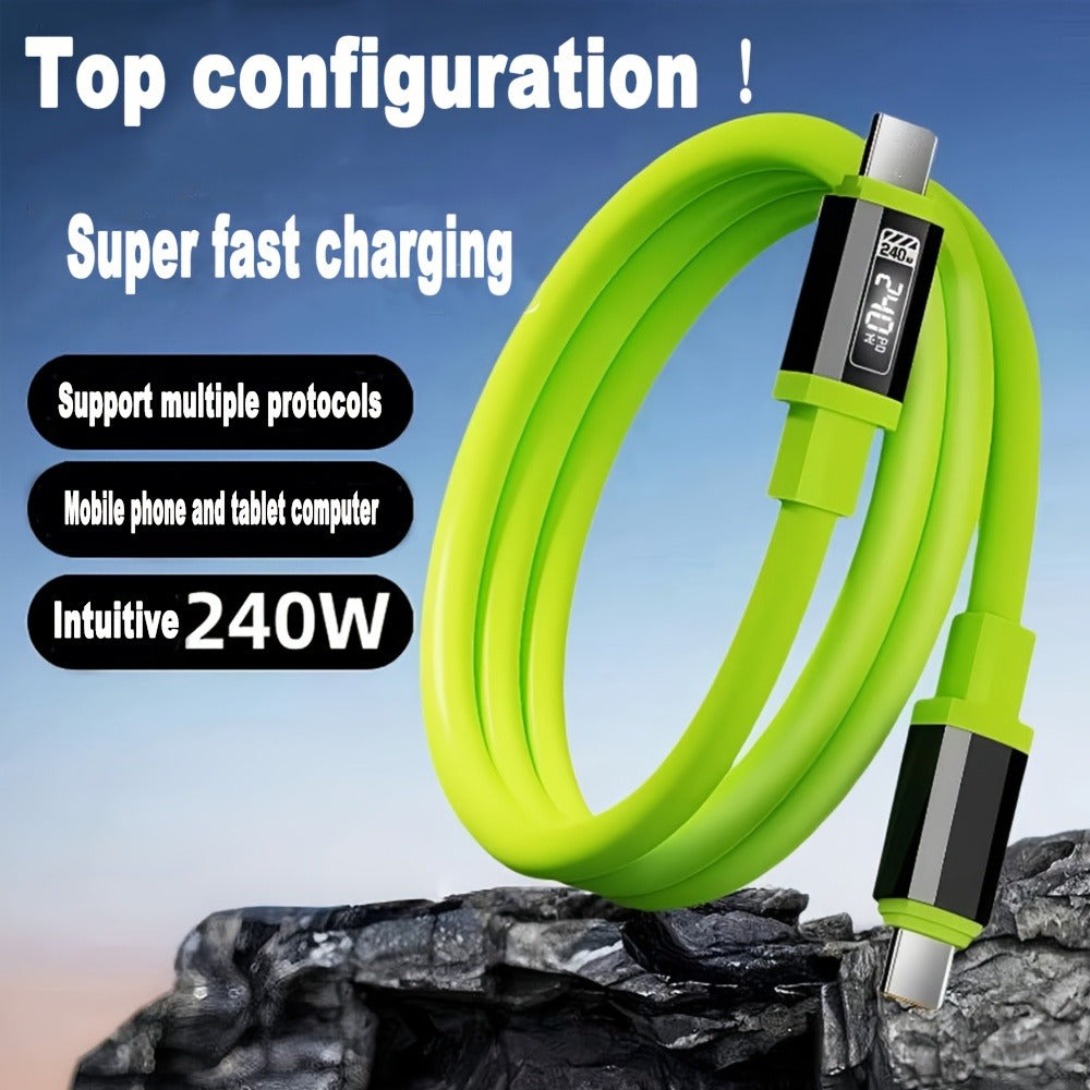 2-Pack USB-C to USB-C Super Fast Charging Cable with Data Transfer, Matcha Green for an Everyday Personal Care Routine