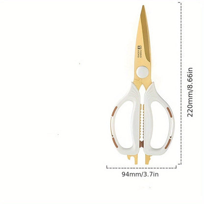 Kitchen Scissors Multipurpose, Sharp Stainless Steel Shears for Meat Poultry Vegetables Herbs Fish