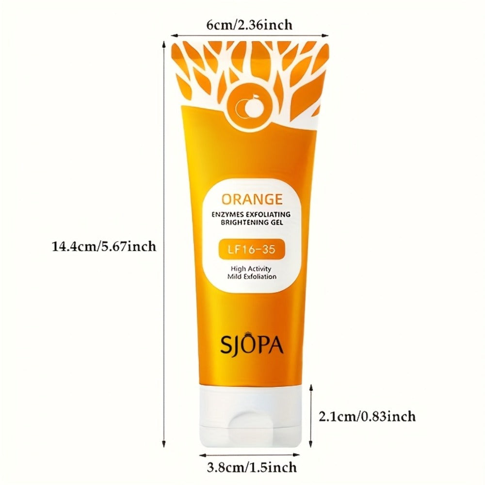 Exfoliating Face Gel 100g - Orange Vitamin C Salicylic Acid Pore Cleansing Physical Exfoliant
