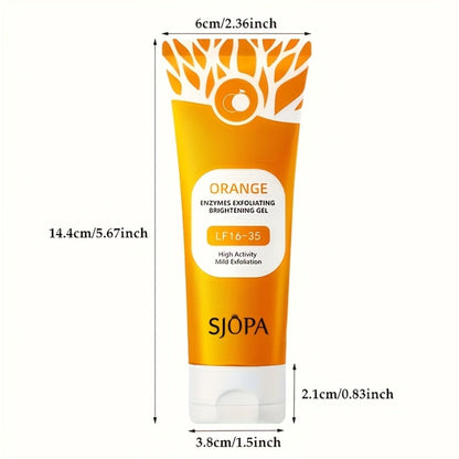 Exfoliating Face Gel 100g - Orange Vitamin C Salicylic Acid Pore Cleansing Physical Exfoliant