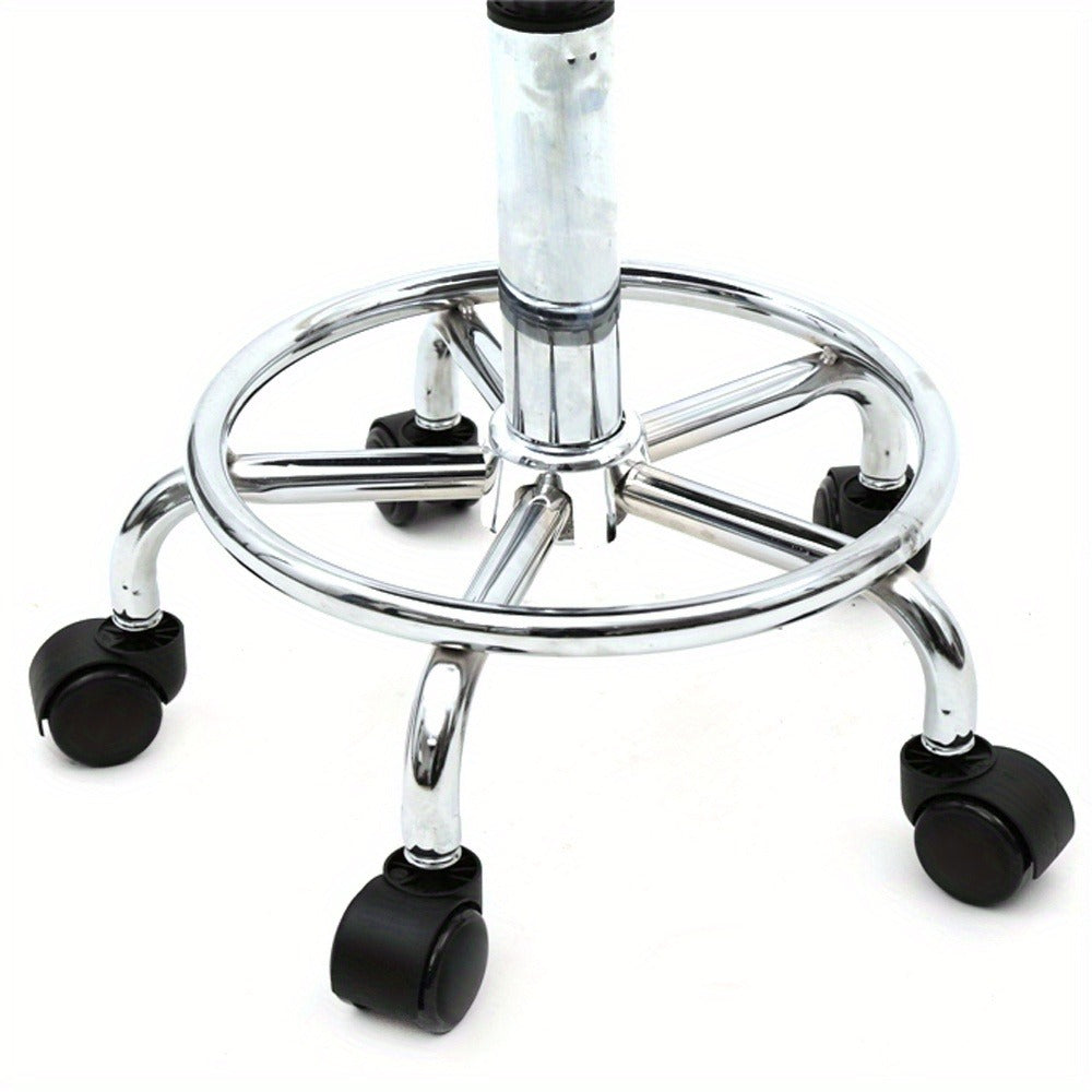 Saddle & Round Salon Stool with Backrest 360-Degree Swivel, Adjustable Height Professional Chair for Salon