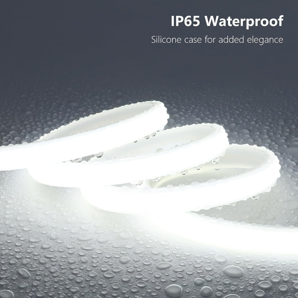 COB LED Strip Lights 10M 33ft 110V Connectable High Brightness Flexible Rope Light for Home, Desk and Accent Lighting