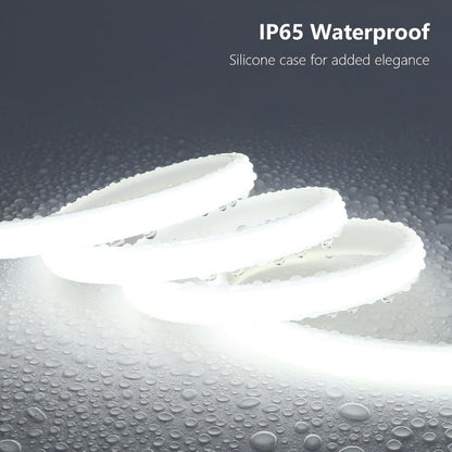 COB LED Strip Lights 10M 33ft 110V Connectable High Brightness Flexible Rope Light for Home, Desk and Accent Lighting