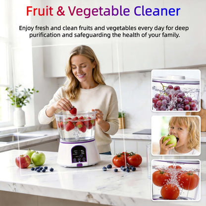 Fruit and Vegetable Cleaner Machine Ultrasonic Purifier Multifunctional Household Food Cleaning for Garden, Yard and Pest Management