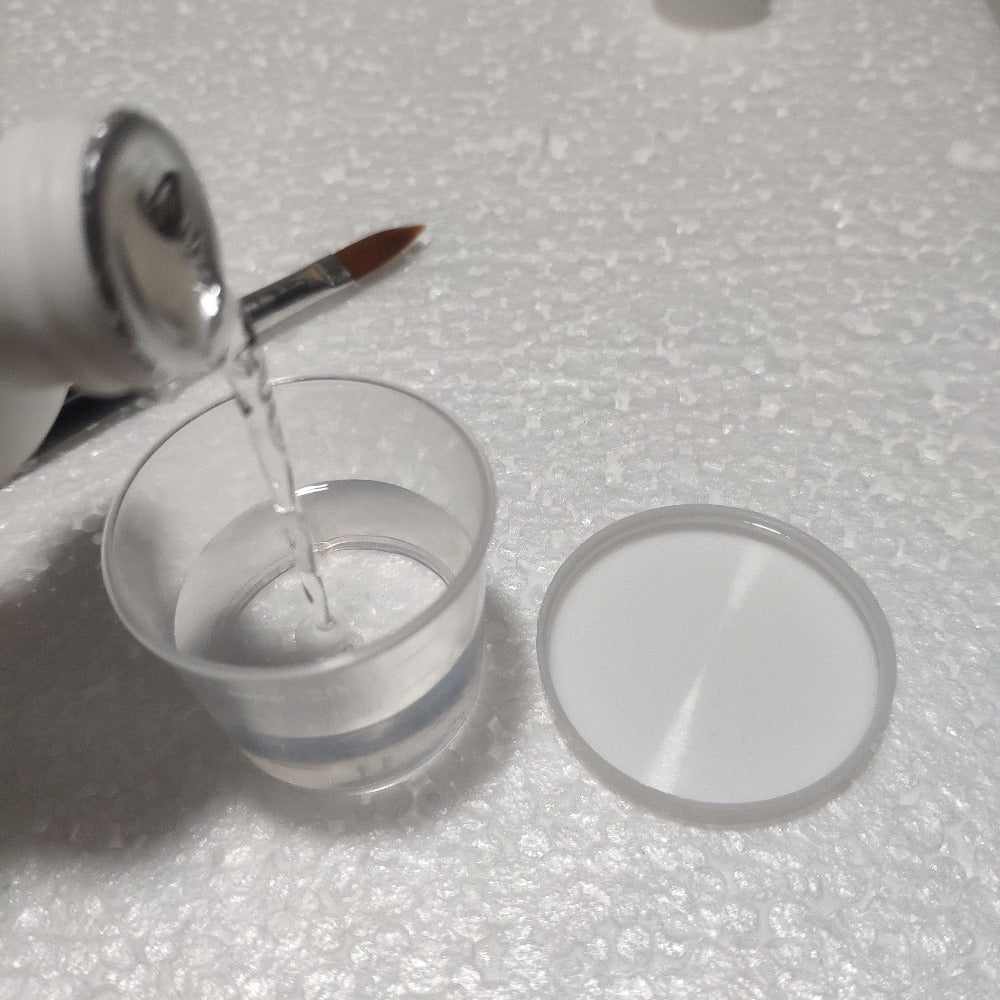 Poly Gel Slip Solution 75ml 2.6oz with Container – Anti-Stick Liquid for Poly Nail Extension Gel Application