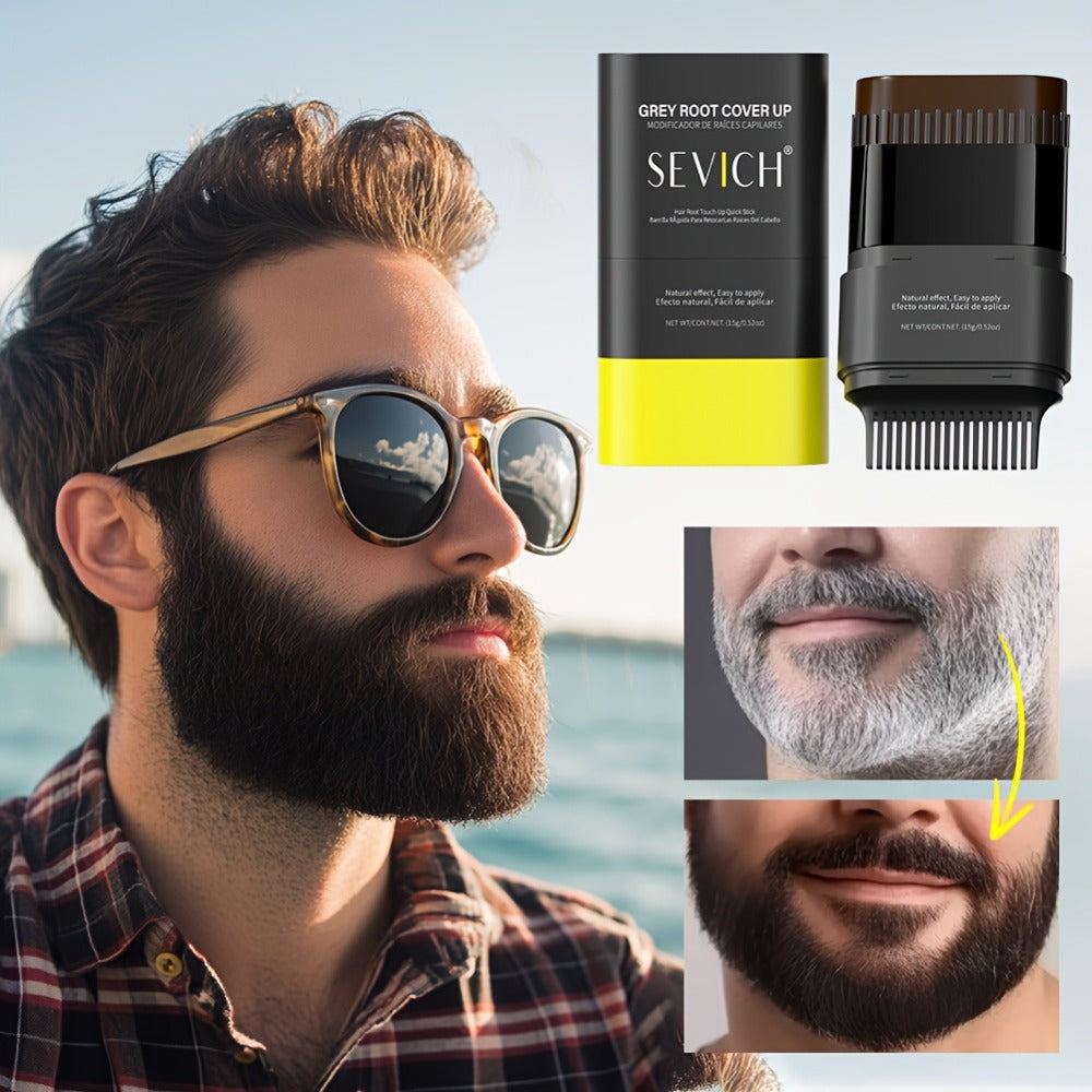 Beard Dye Pen 2-in-1 Color Stick for Men for Bath Time, Home Spa and Personal Care, with the Listed Configuration