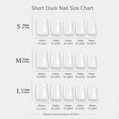 Press On Nails 10-Piece Short Duckbill Acrylic Set with Skull, Cherry, Bow, Rhinestone and Zebra Details