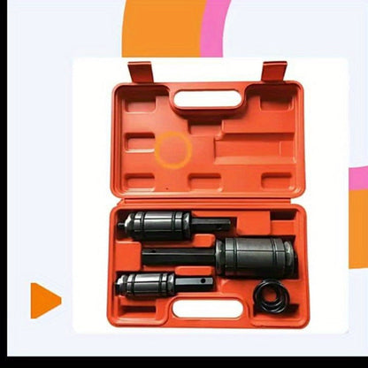 Pipe Expander Spreader Tool Set 3-Piece with 12 O-Rings – 1-1/8" to 3-1/2" Exhaust Muffler Silencer Repair Drop Forged Heat-Treated Steel
