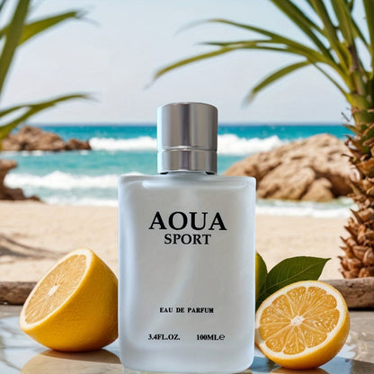 Men's Perfume AOUA Eau de Parfum Set of Three 3.4 oz Sprays with Jasmine, Lime and Neroli Notes