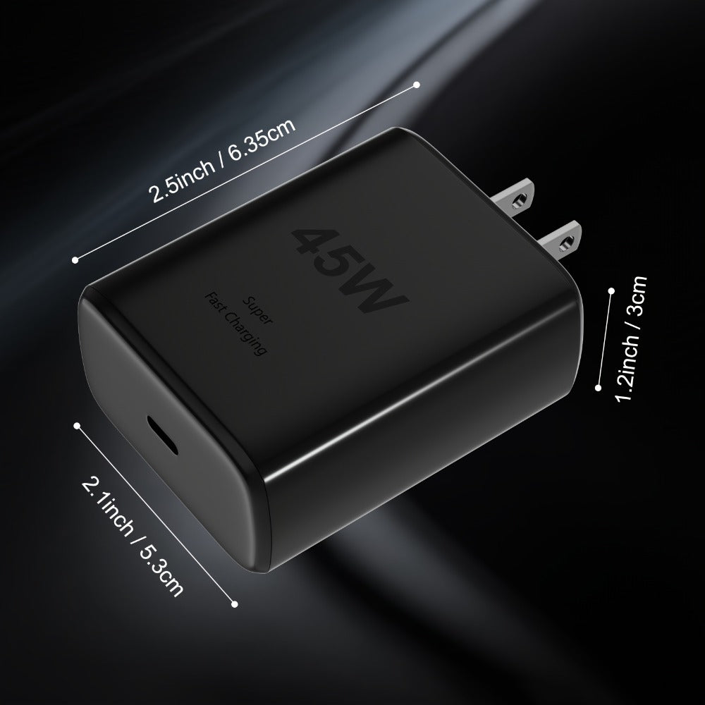 45W Super Fast Charging Block 2-Pack for an Everyday Personal Care Routine, with the Listed Configuration
